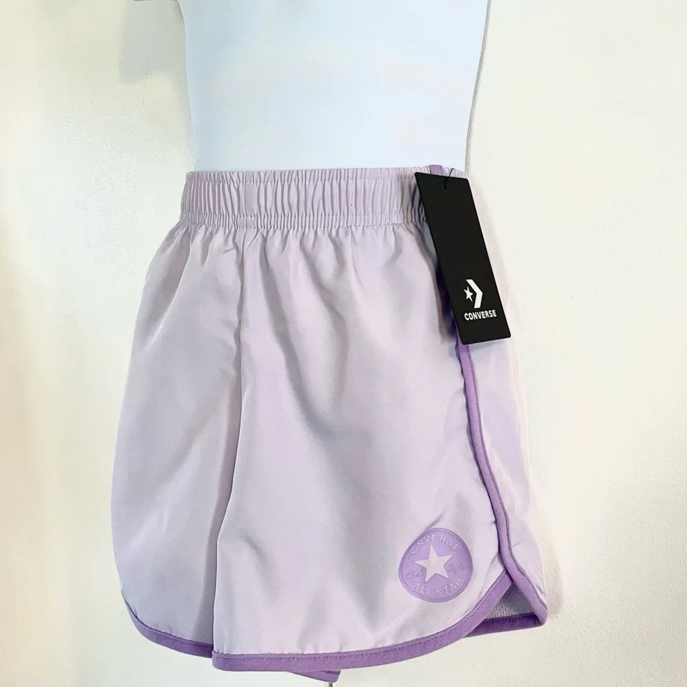 NWT Youth Girls' CONVERSE High Rise Active Shorts